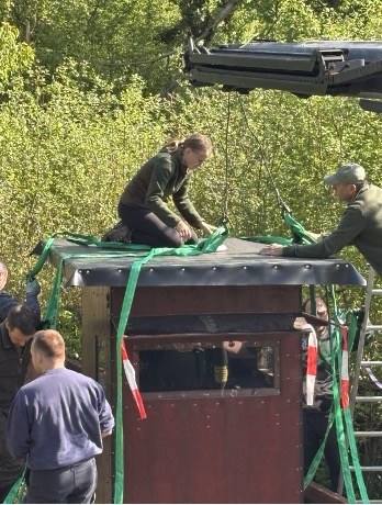 Kranfahrzeug im Einsatz